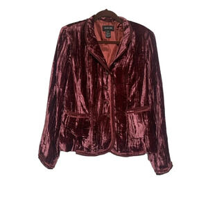 NWT Focus 2000 Crushed Velvet Jacket Whimsygoth Fairy Goth Holiday Size 12
